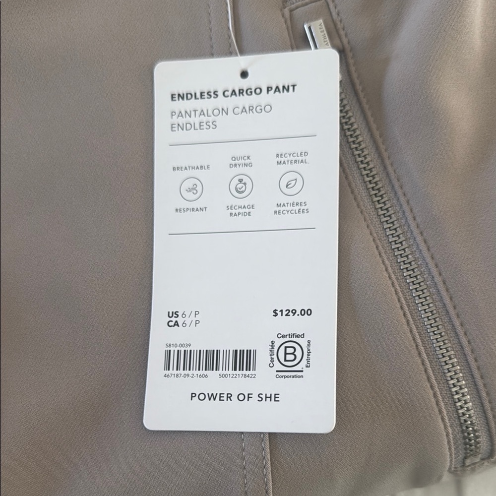 Athleta Endless Cargo Pant - taupe